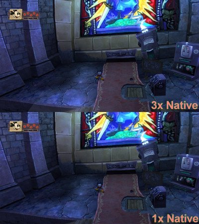 Epic Mickey 1080p 3x vs 1x Image 01