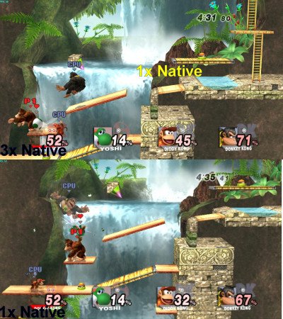 Super Smash Bros Brawl 1080p 3x vs 1x Image 01