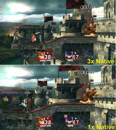 Super Smash Bros Brawl 1080p 3x vs 1x Image 02