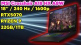 MSI Crosshair A18 HX A8W: Τίμιο gaming Laptop με μεγάλη οθόνη