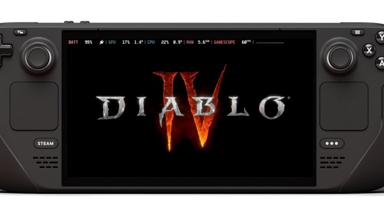 Diablo 4 Ultimate Edition on Steam Deck (720p native, medium settings)