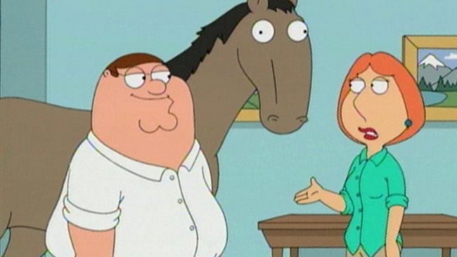 Brain damaged horse