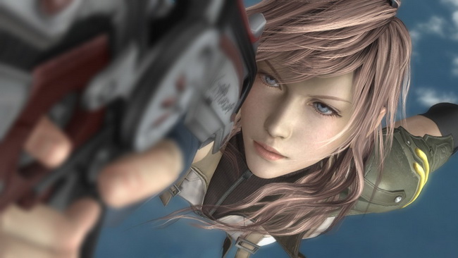 Η Lightning δίνει κουράγιο στον Snow (Final Fantasy XIII)