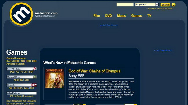 To Metacritic στοιχίζει στην Obsidian ένα bonus