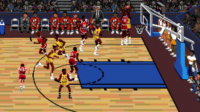 Lakers versus Celtics and the NBA Playoffs (PC, SEGA Mega Drive - 1990)